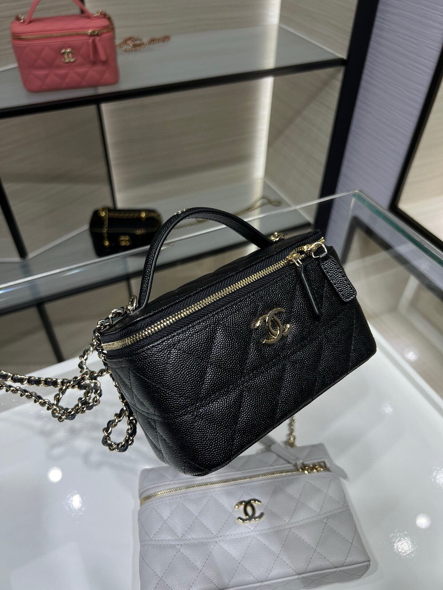 Chanel box bag black