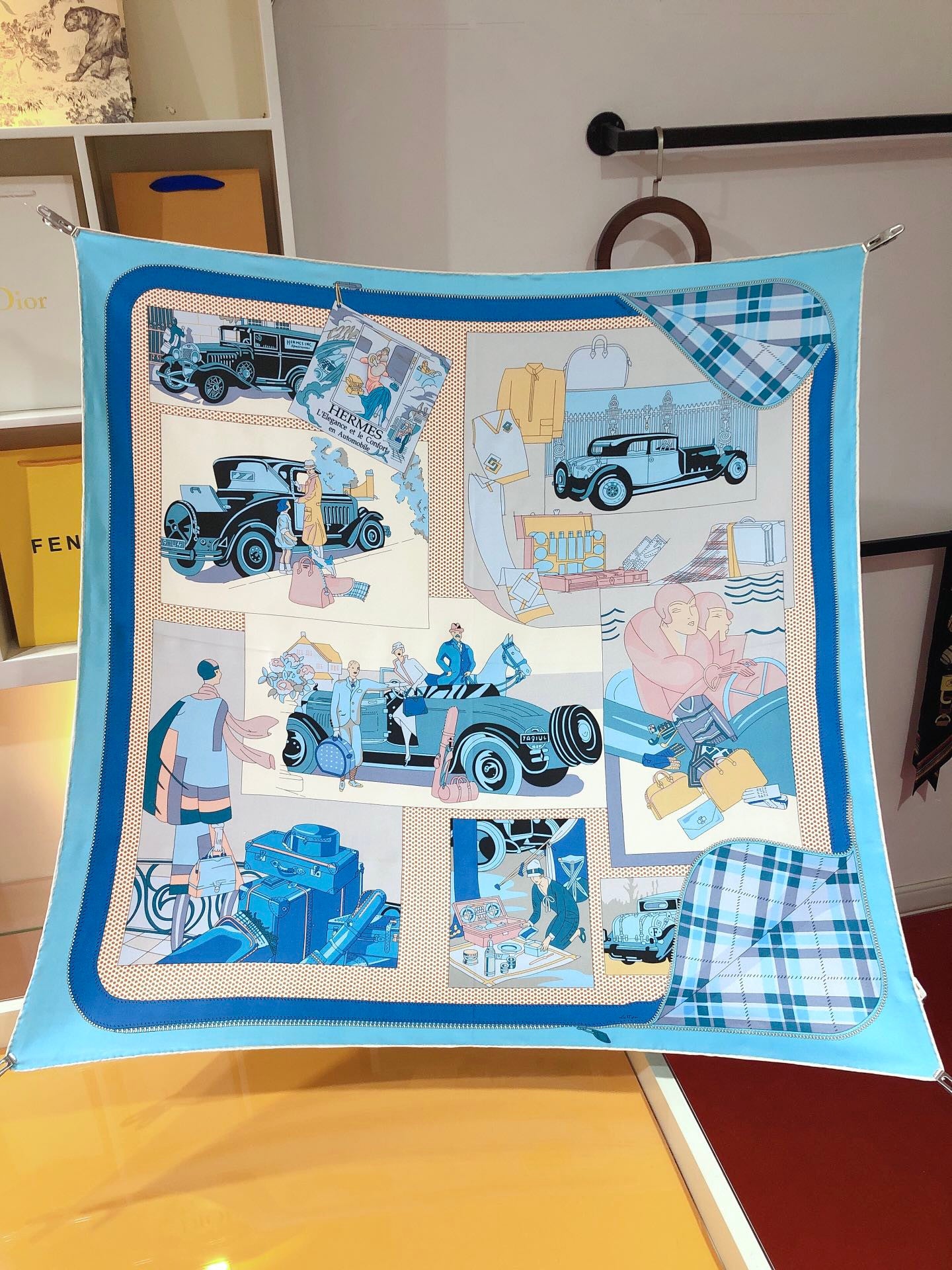 Hermes silk scarf