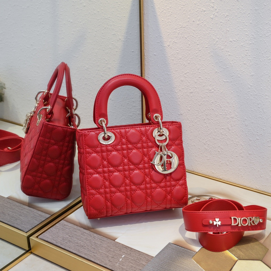 Lady Dior Bag In Red