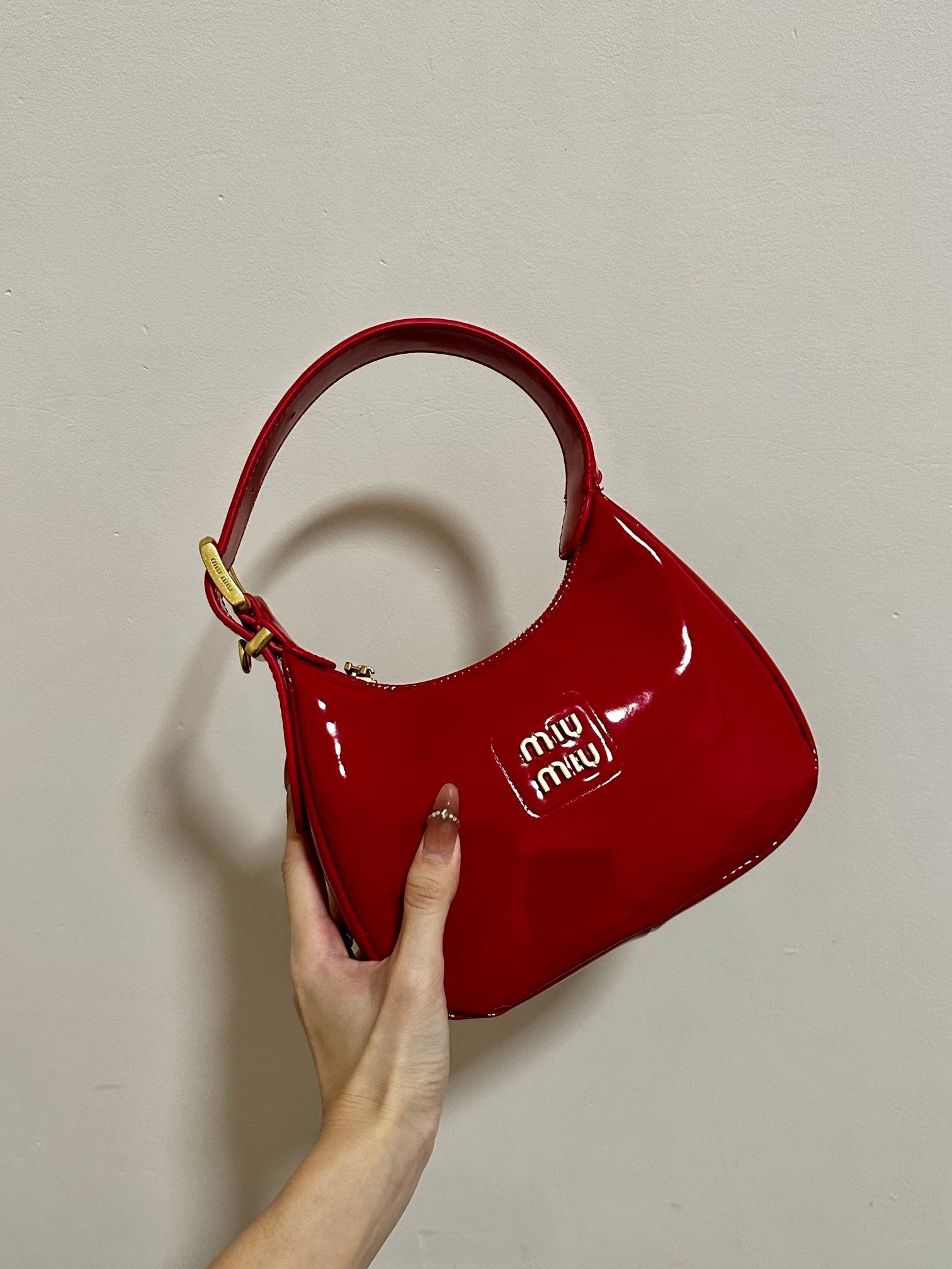 Miu Miu Patent Leather Hobo bag