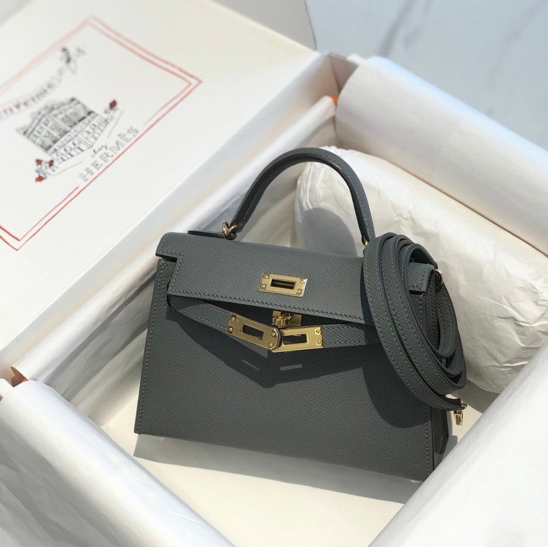 Hermes Kelly Mini In Grey