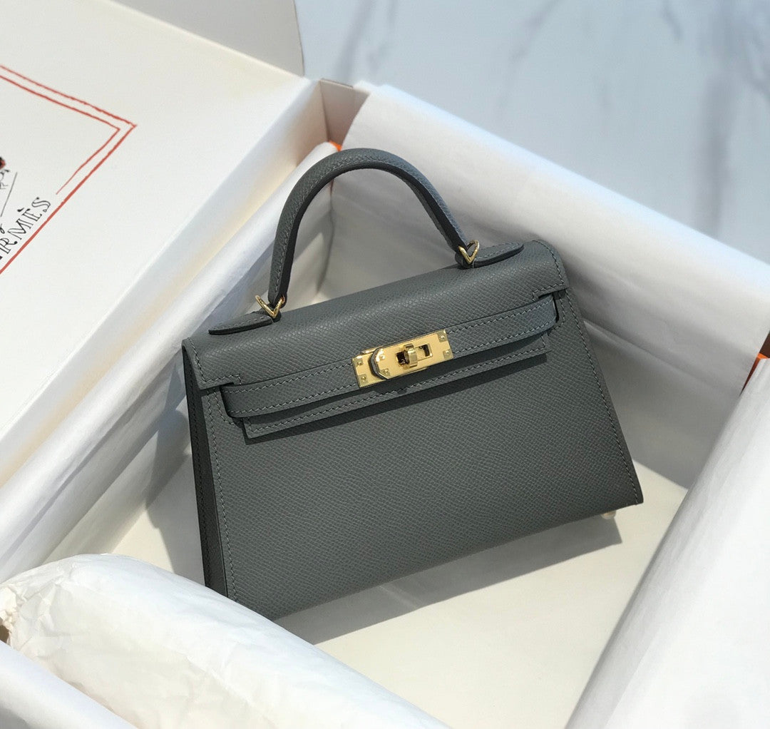 Hermes Kelly Mini In Grey