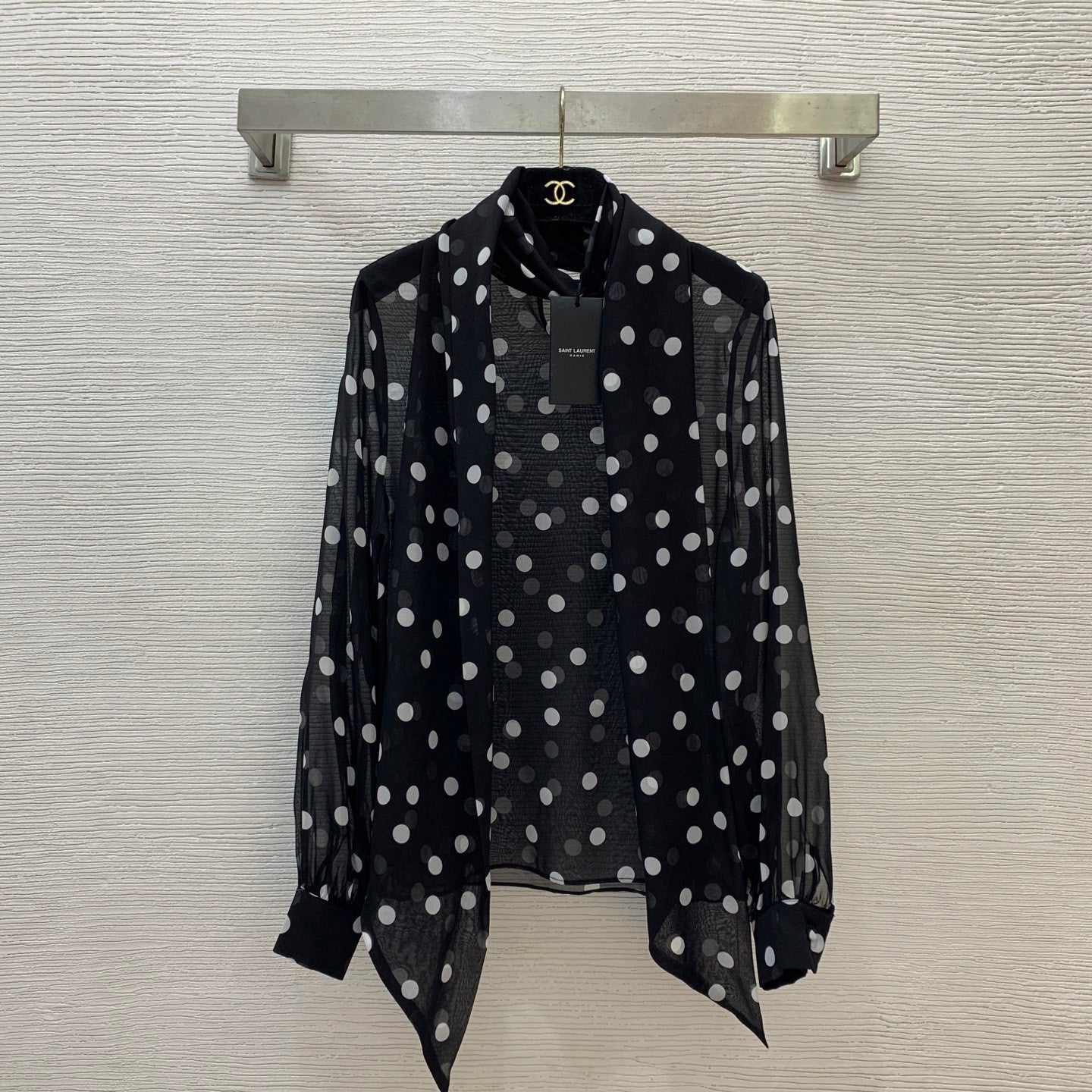 YSL silk blouse long sleeve
