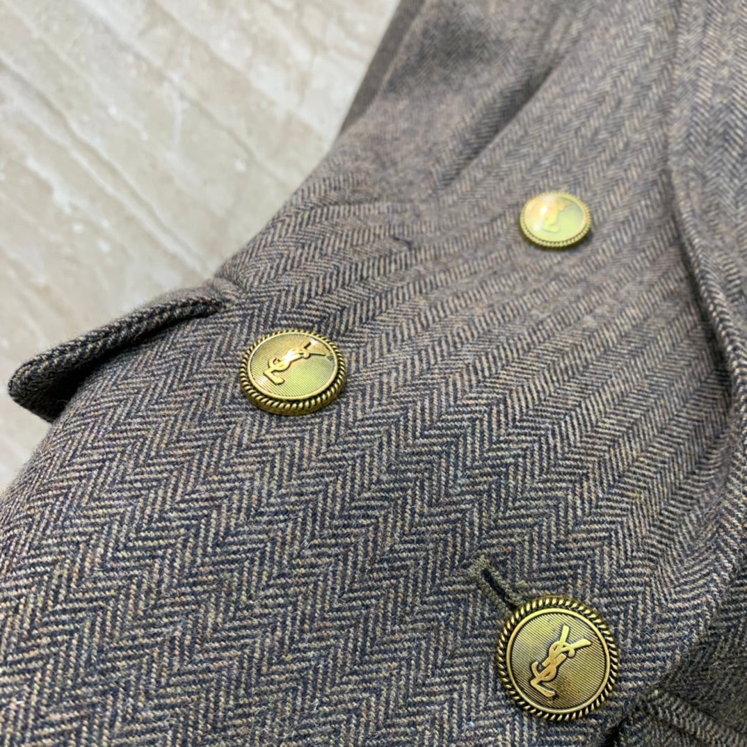Jachetă Saint Laurent 100% Lână