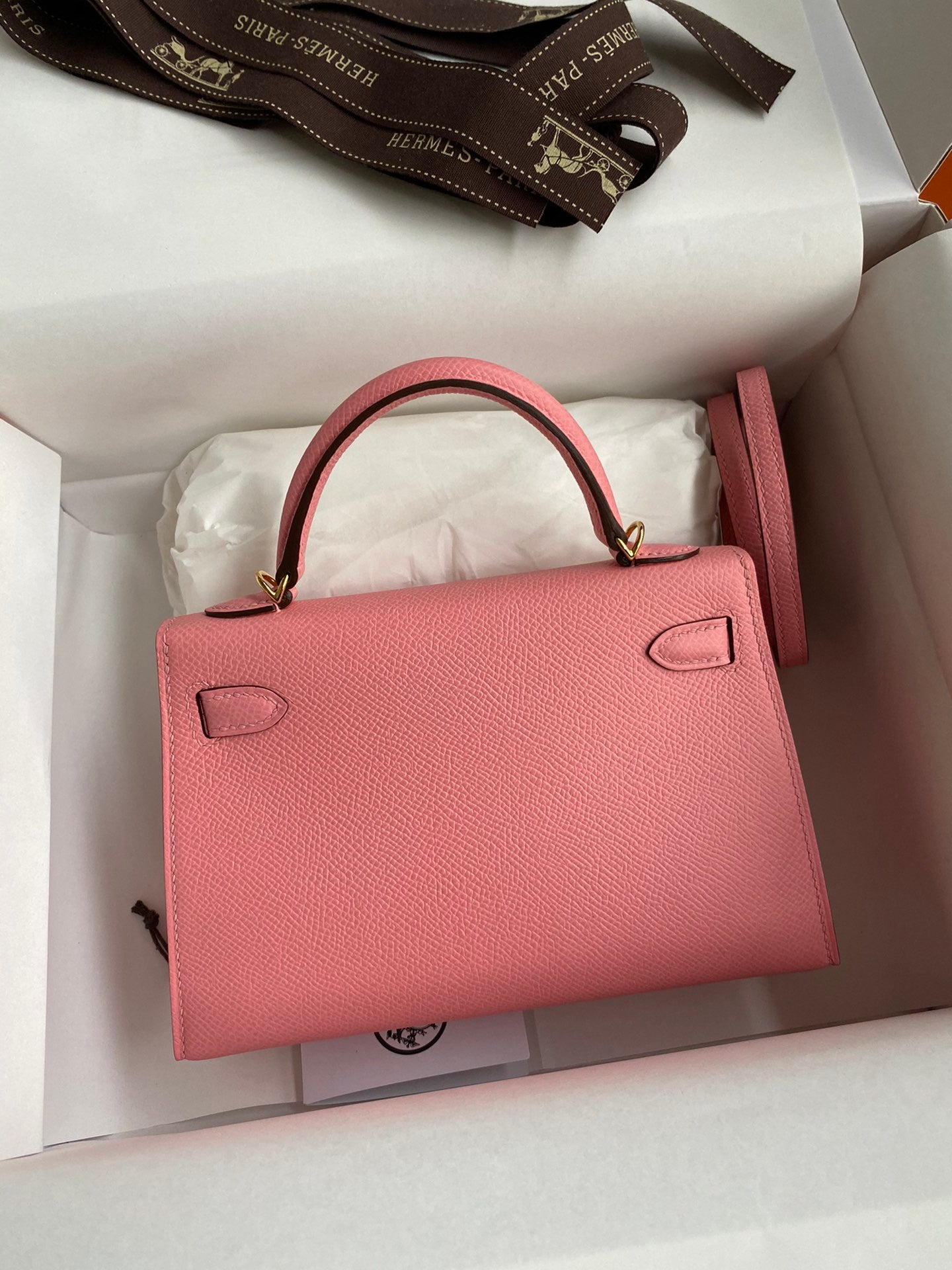 Kelly bag in pink