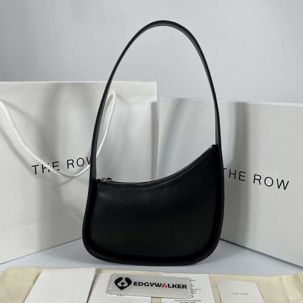 Geanta The Row Half Moon din piele
