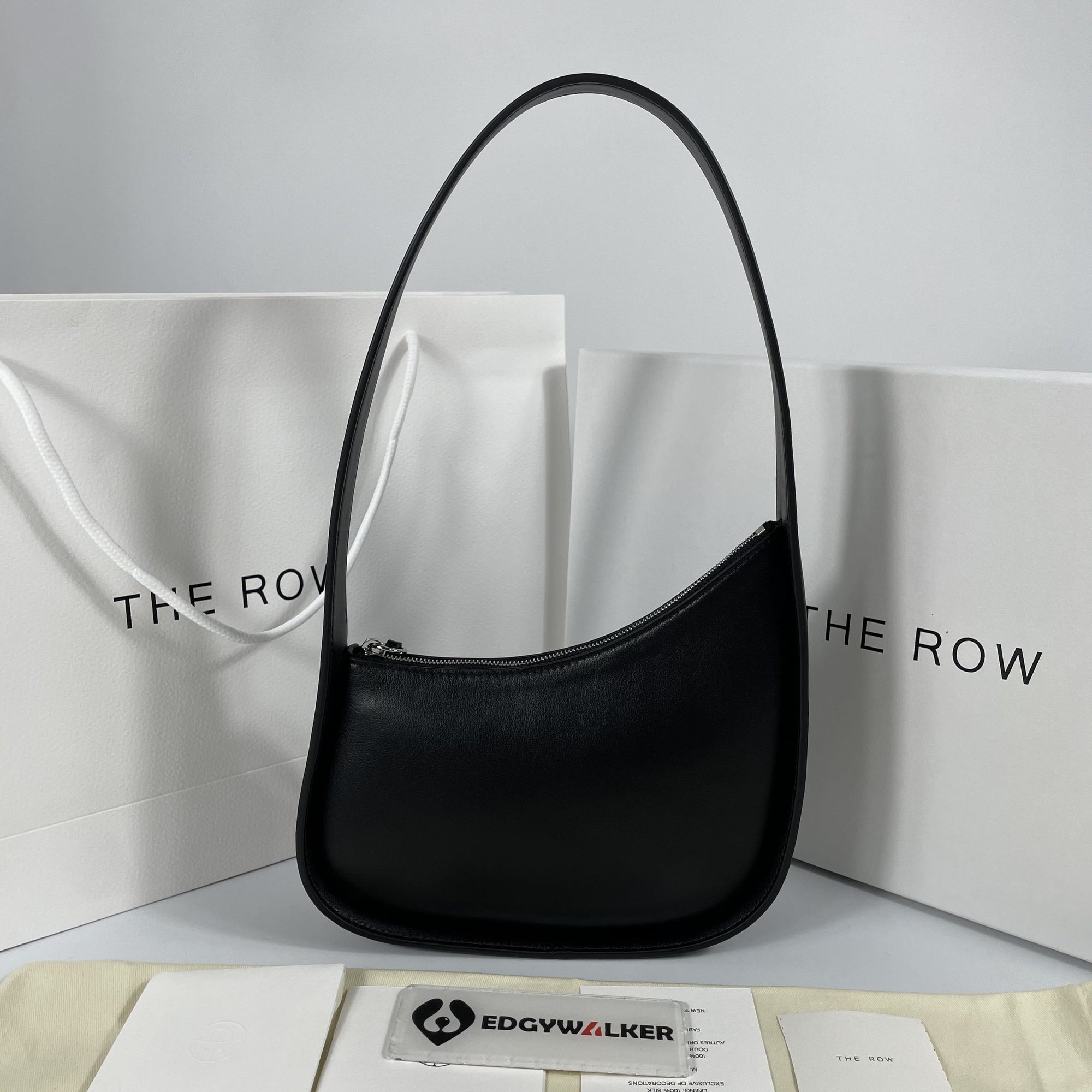 The Row Half Moon Bag in Leather