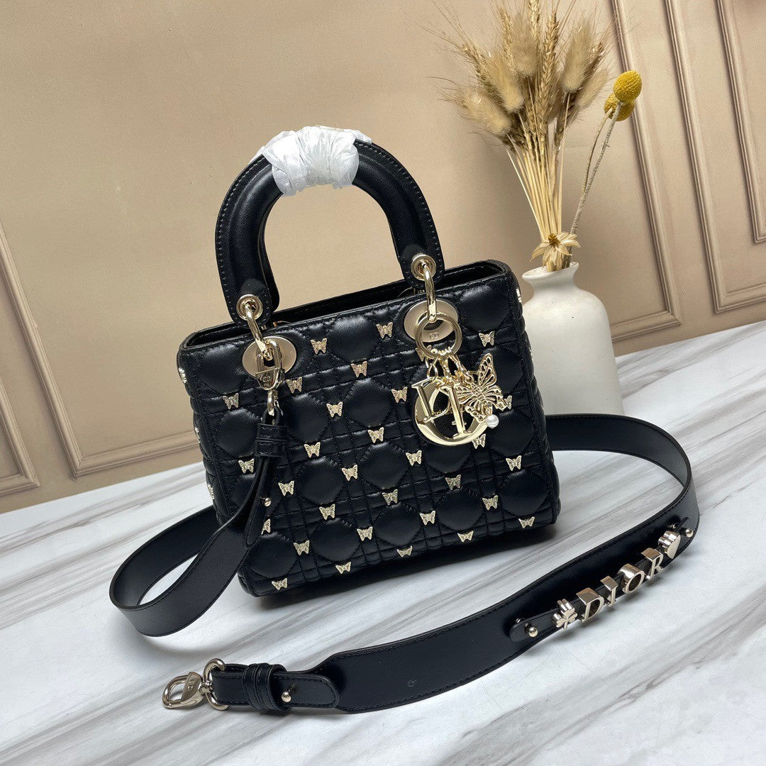Small Dior Bag With Butterfly Cannage