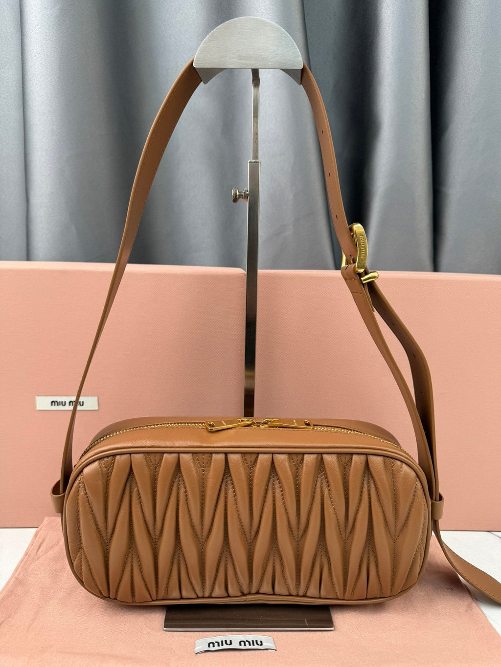 Miu Miu Matelassé Nappa Shoulder Bag