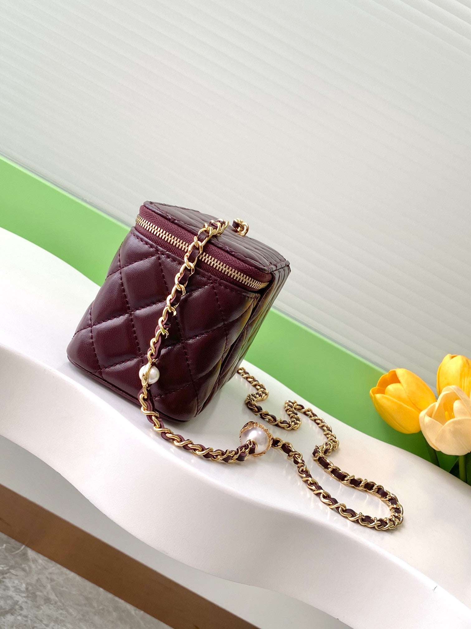 Chanel 24k Handbag Leather Purse