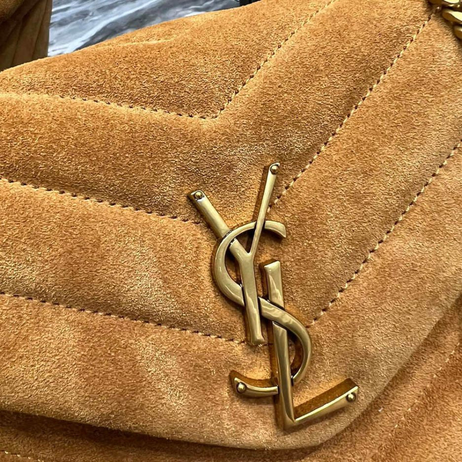 YSL Velvet Chain Bag in Suede