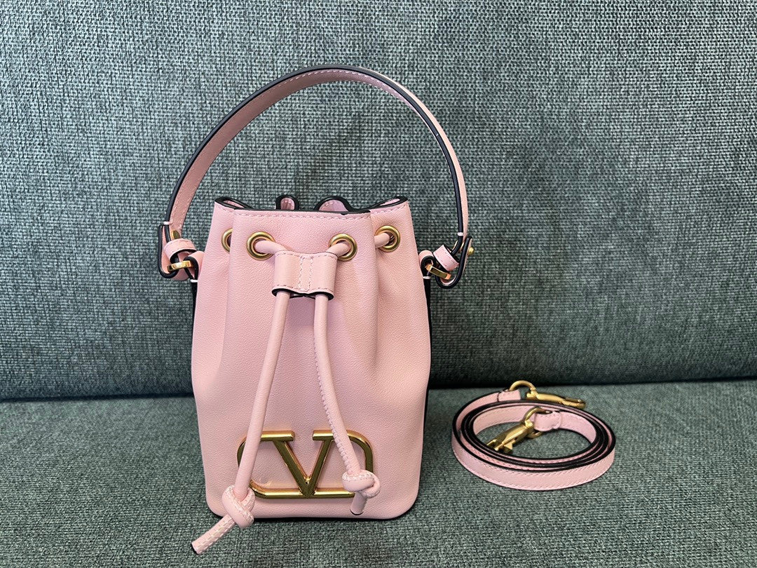 Valentino Garavani pink logo bag