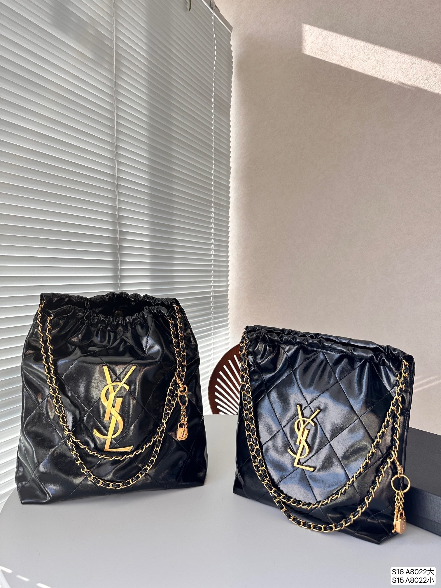 YSL Leather Tote Bag