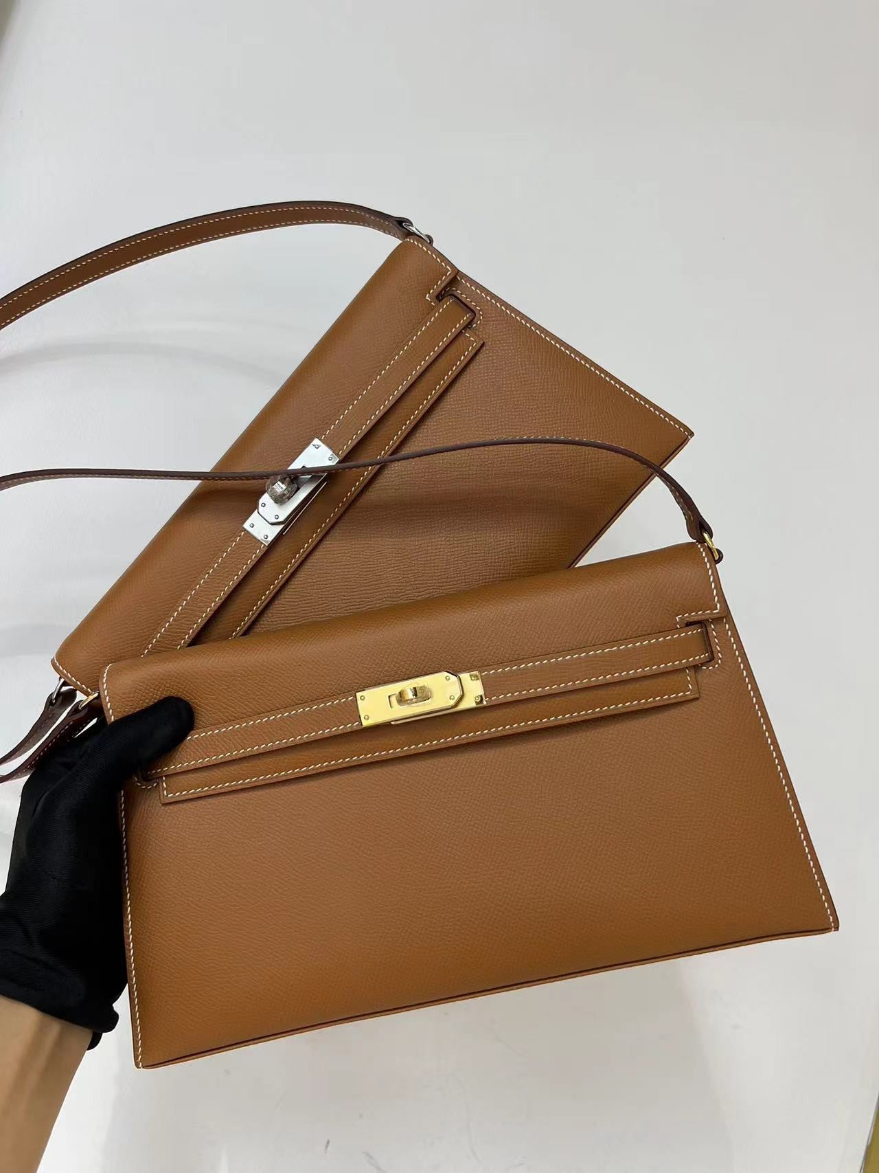 Hermes Kelly Elan Brown 28