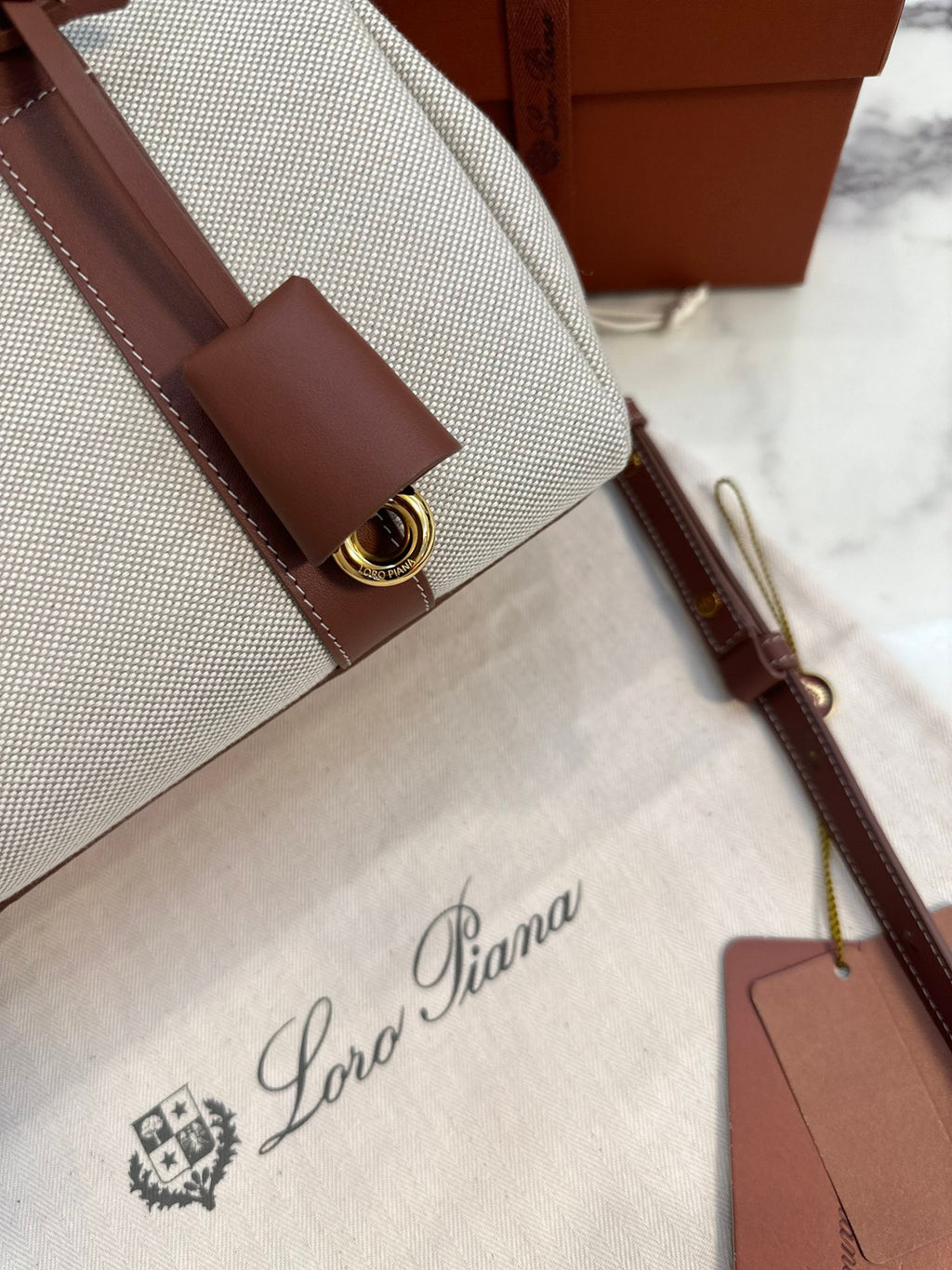 Loro Piana loom handbag