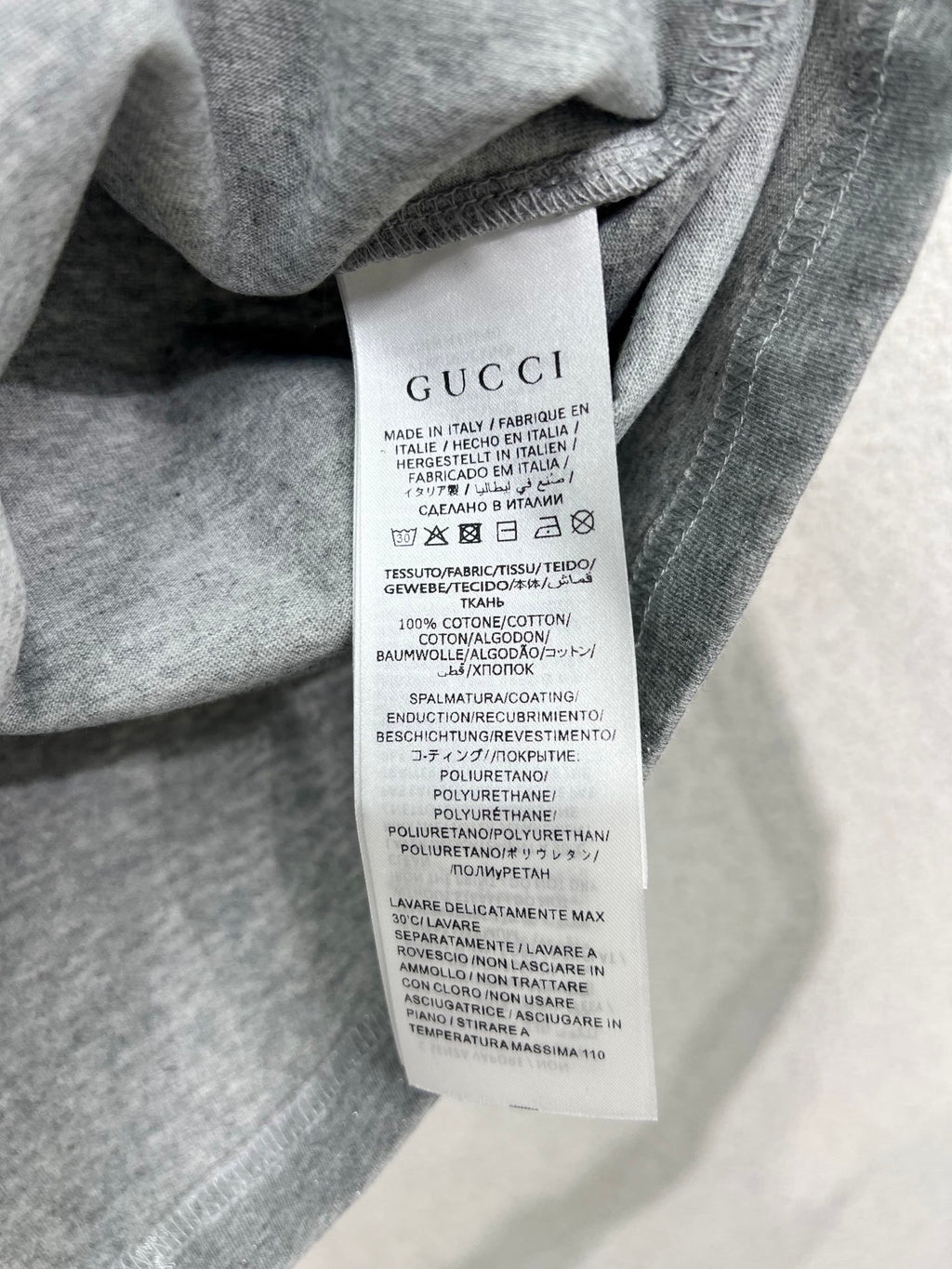 Gucci silver t-shirt