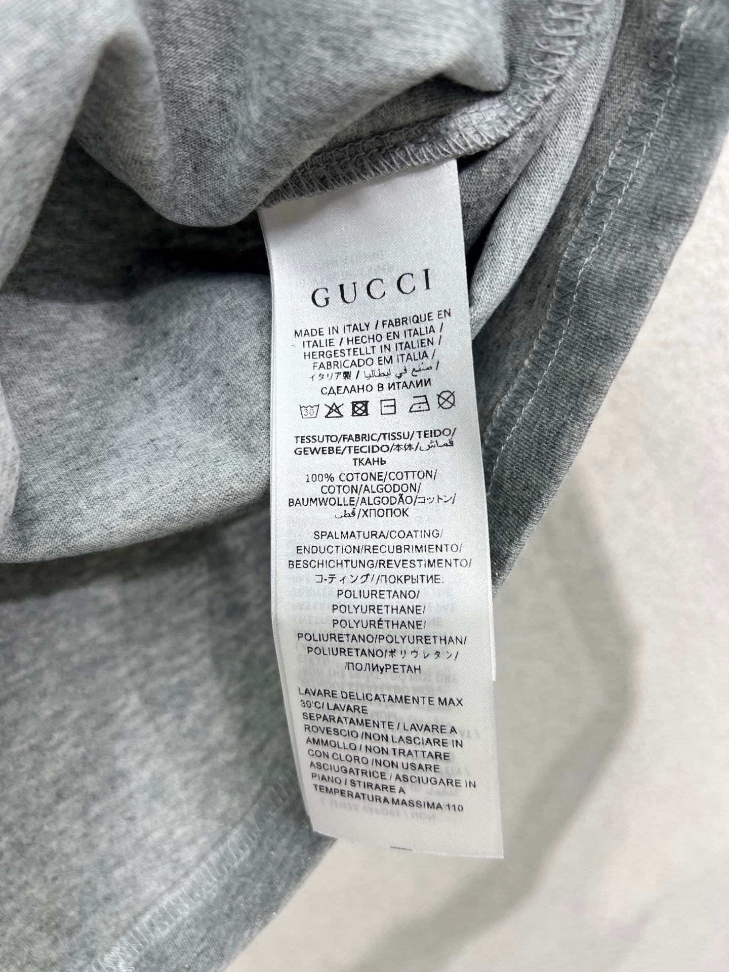 Gucci silver t-shirt