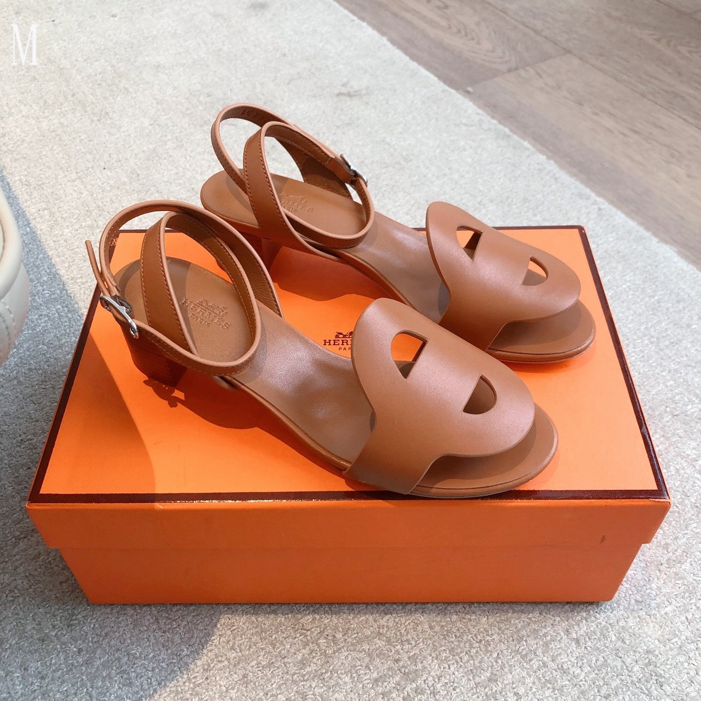 Hermes sandals leather