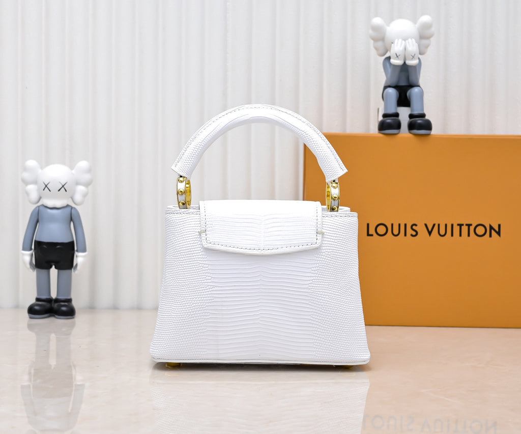 Louis Vuitton Capucines white
