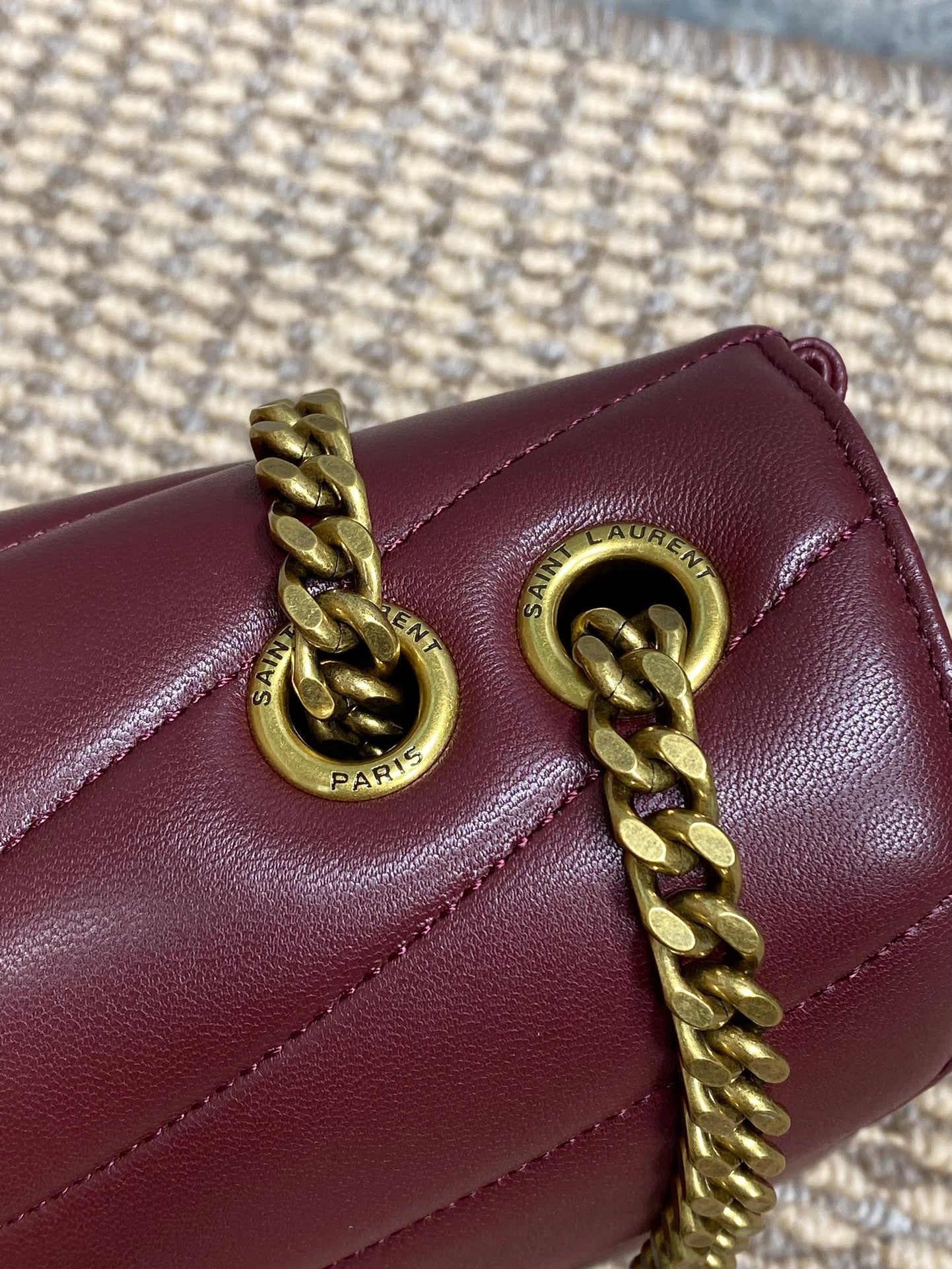 YSL Lou Lou burgundy