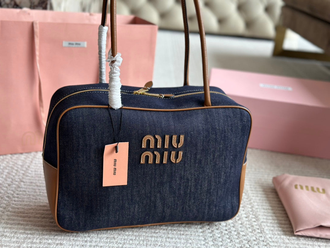 Miu Miu Beau Bag In Denim