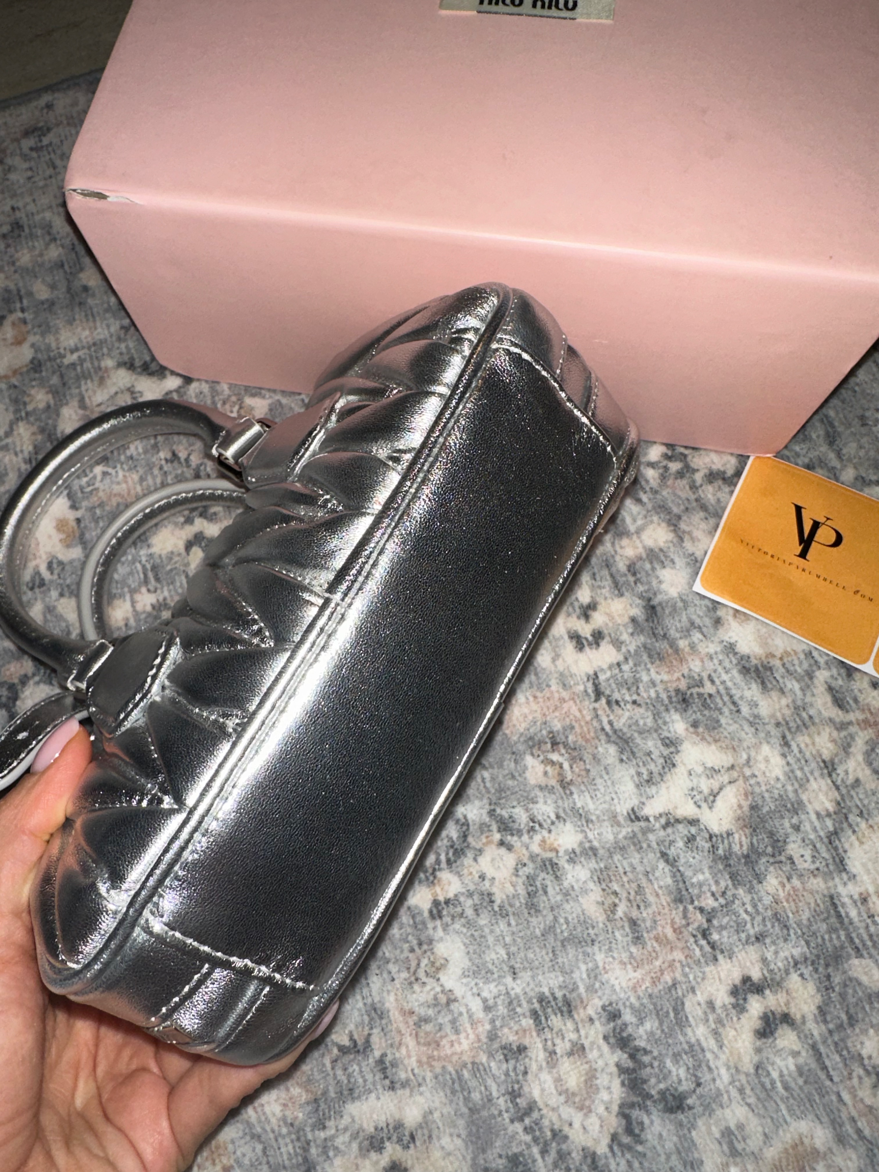 Miu Miu silver bag