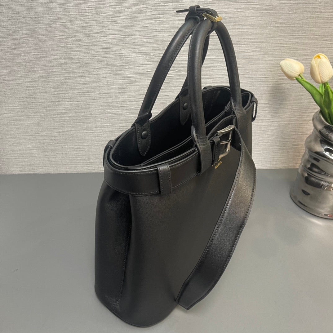 Prada IDouble Bag In Black Imitation Purses
