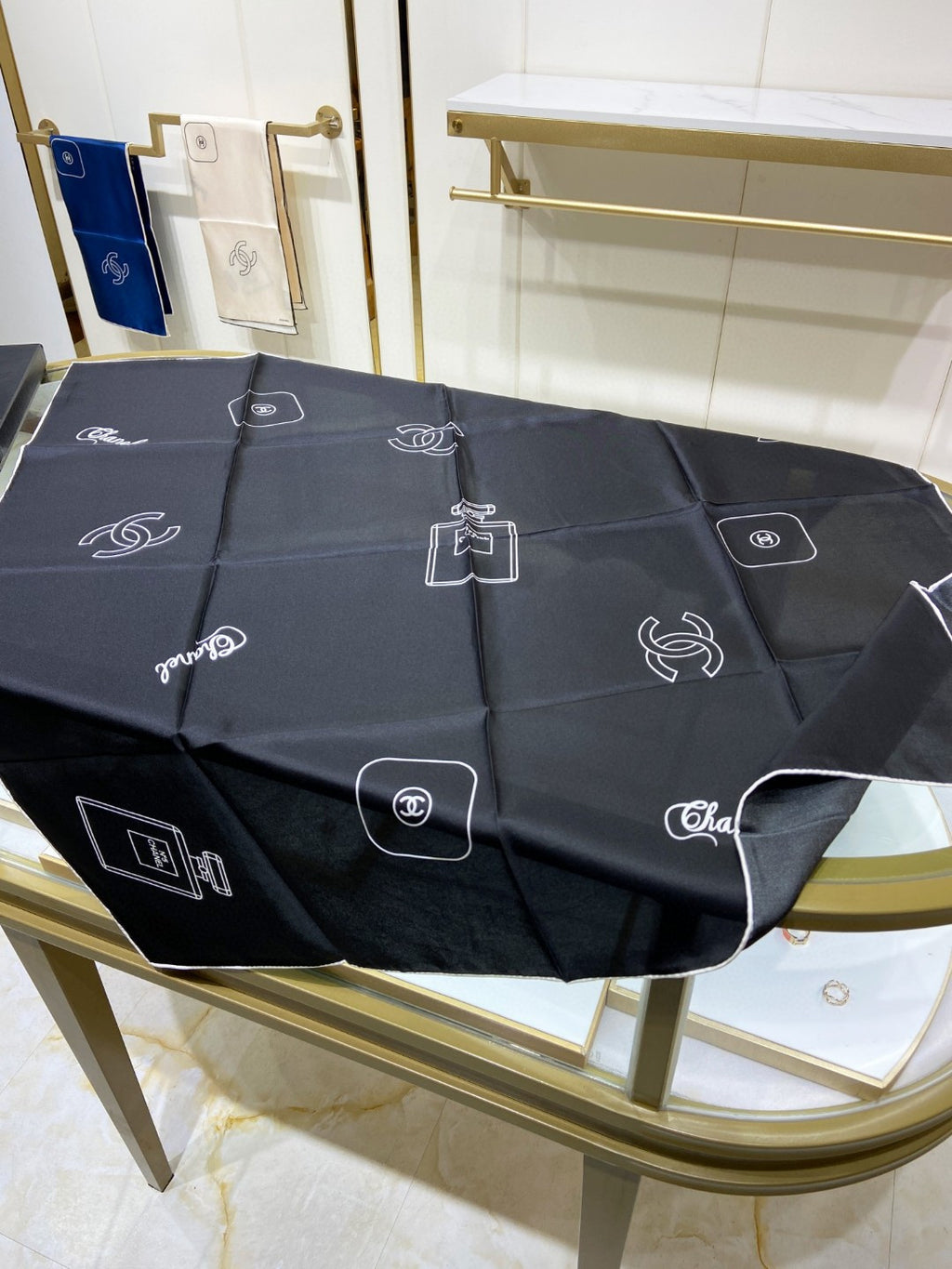 Chanel silk scarf