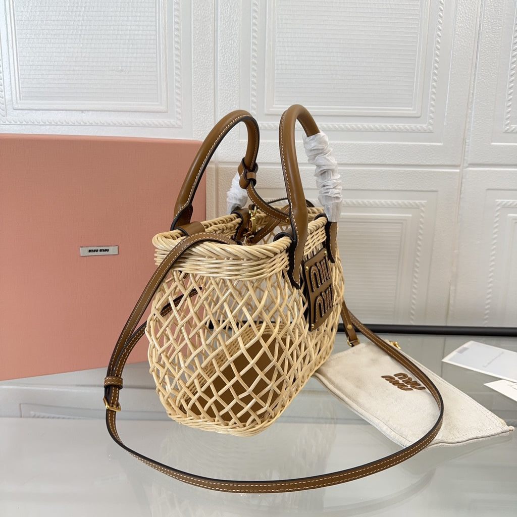 Miu Miu straw bag
