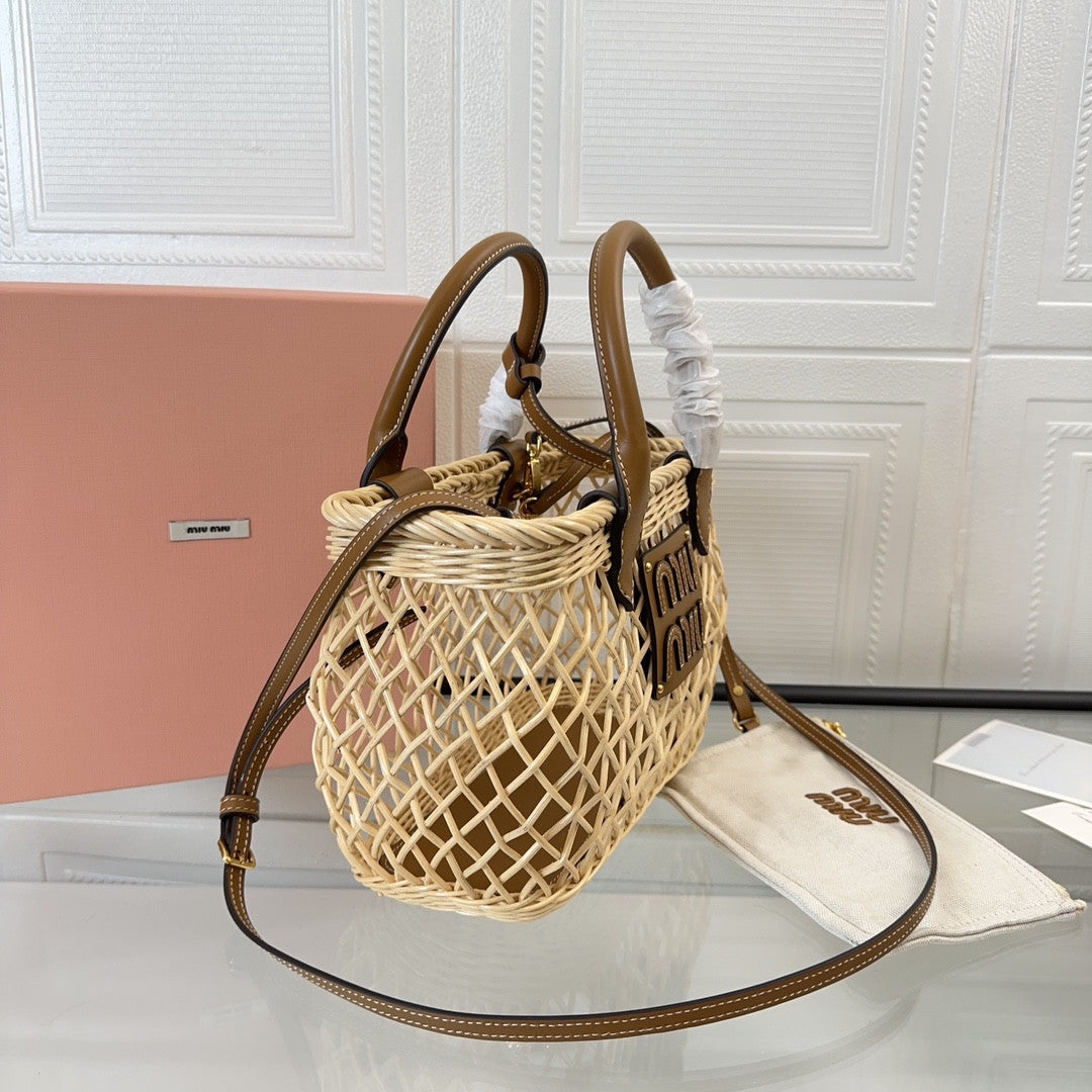 Miu Miu straw bag