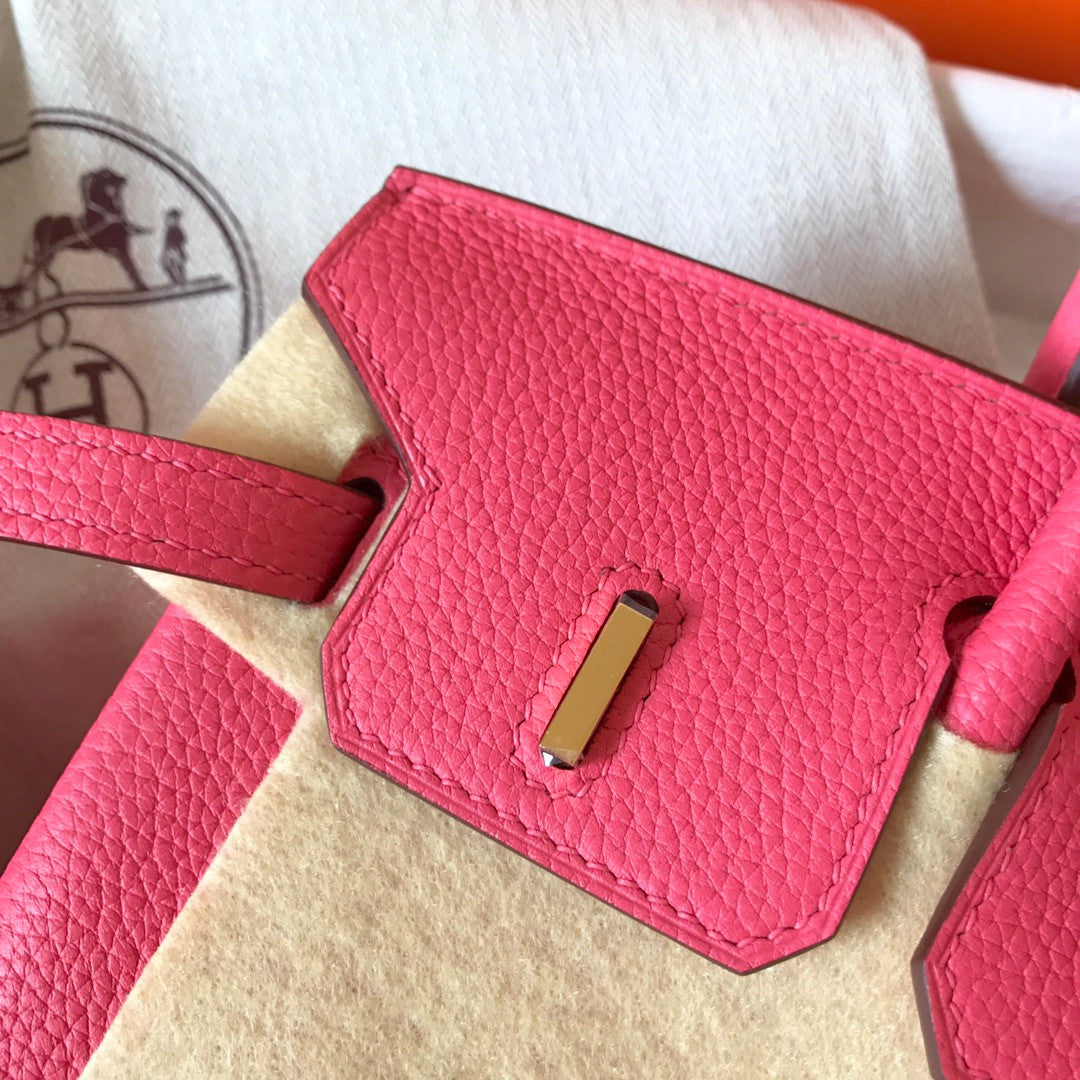 Hermes Birkin In Rose Mexico Leather