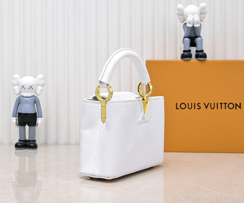 Louis Vuitton Capucines white