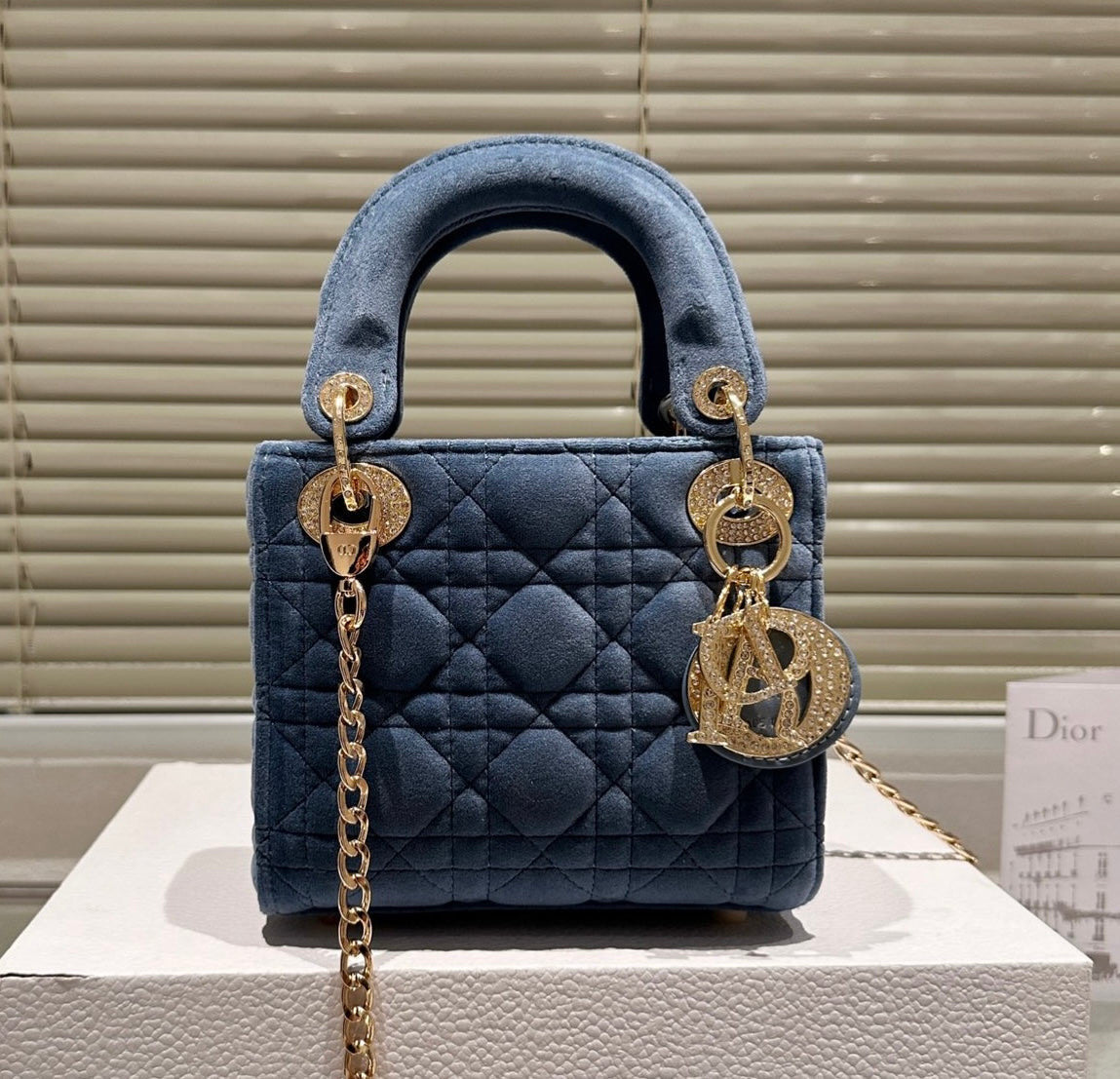 Lady Dior Velvet Plain