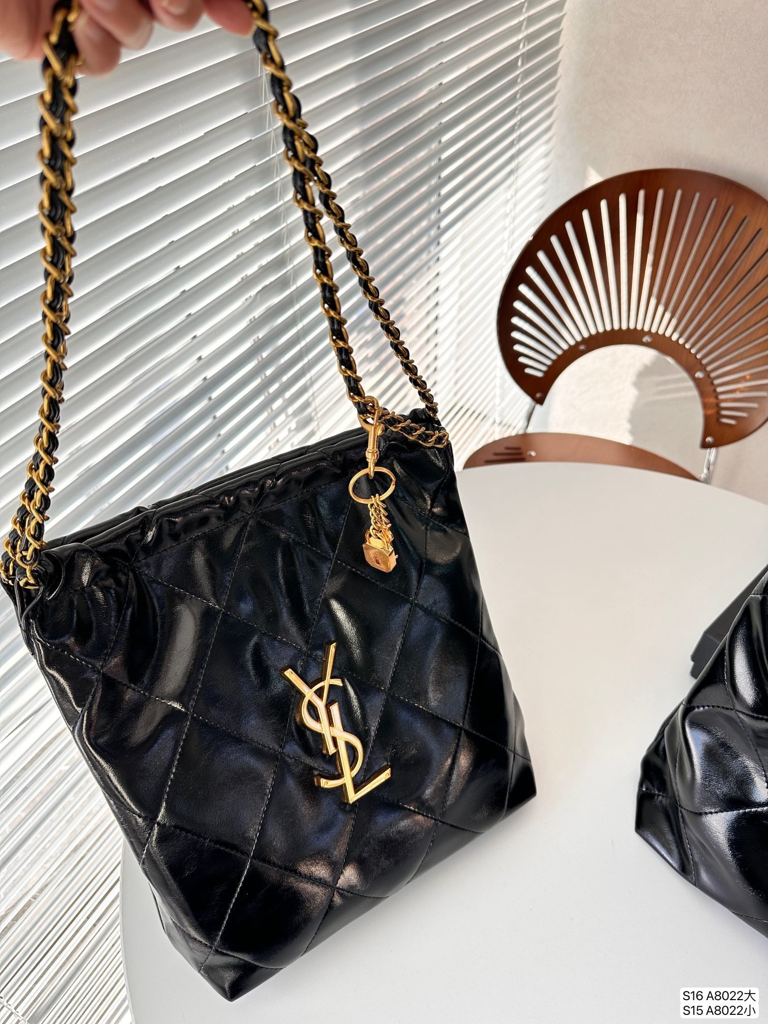 YSL Leather Tote Bag