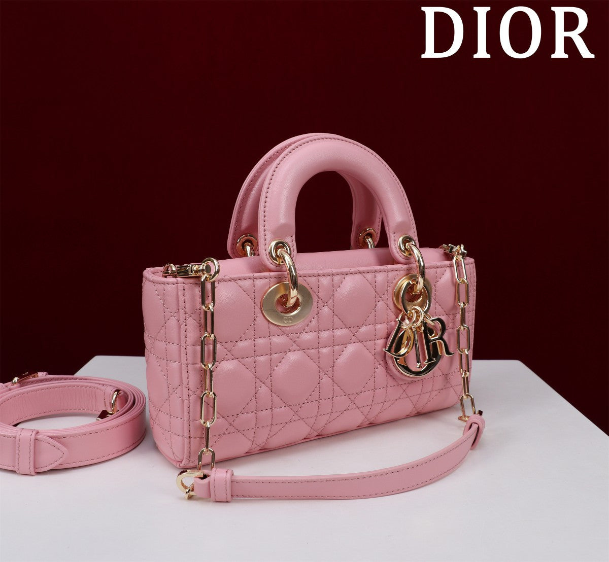 Dior pink Lady bag