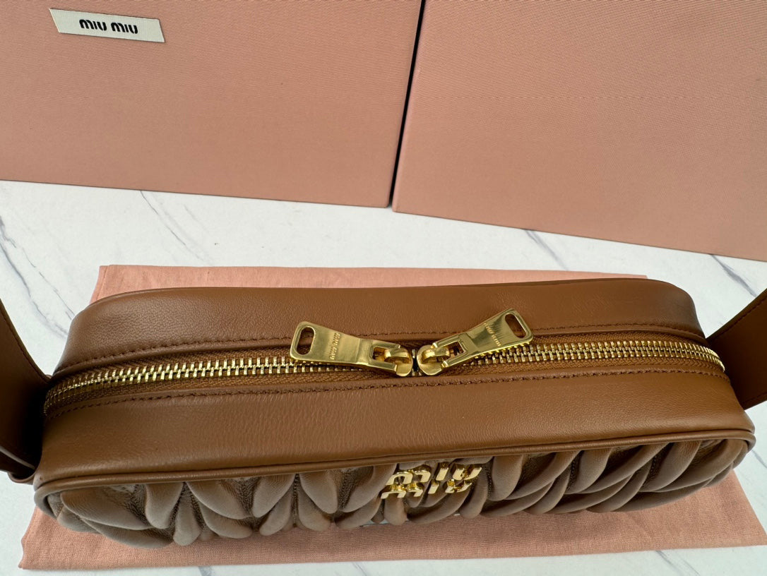 Miu Miu Matelassé Nappa Shoulder Bag
