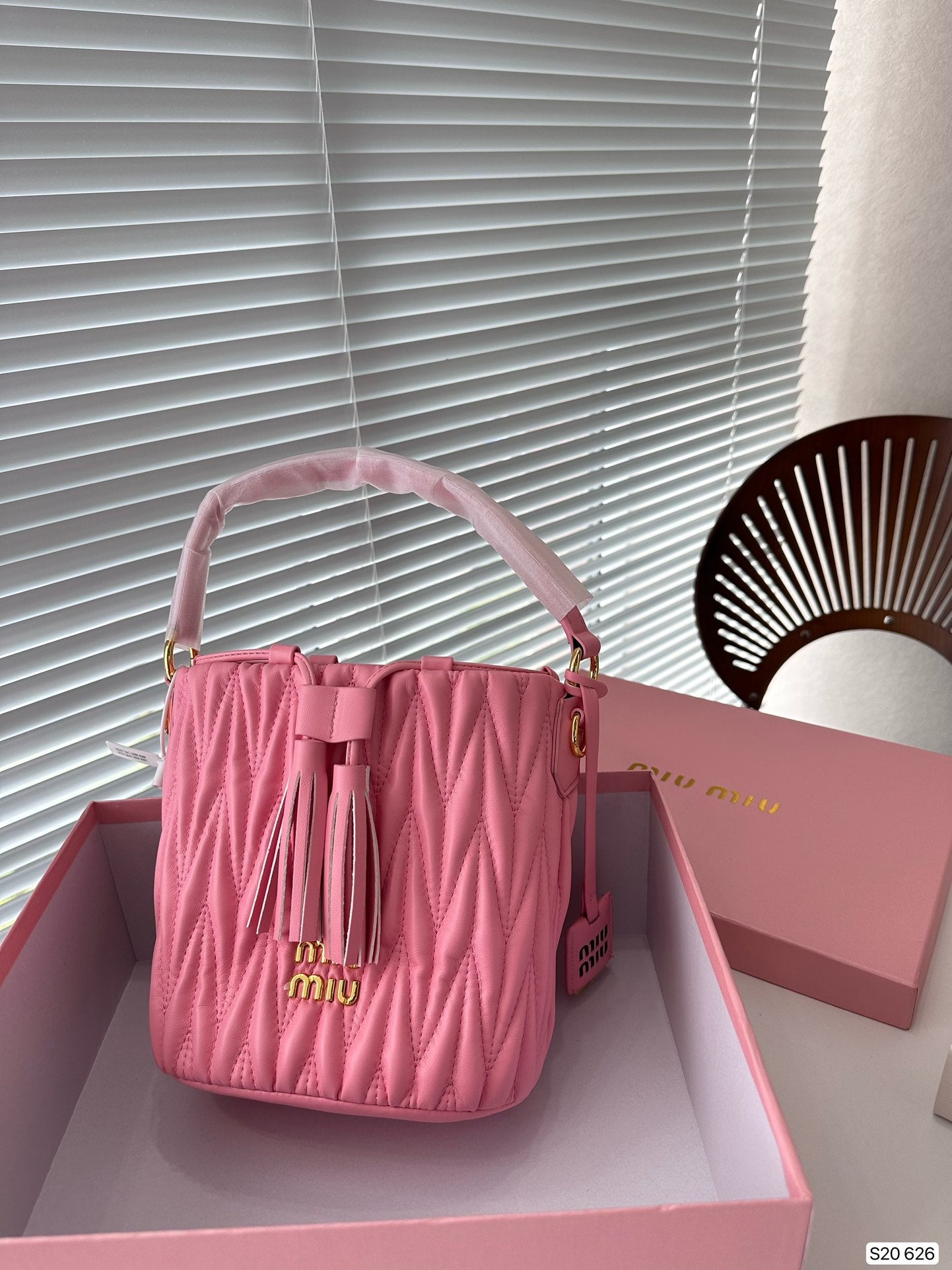 MIU MIU Nappa Bucket Bag