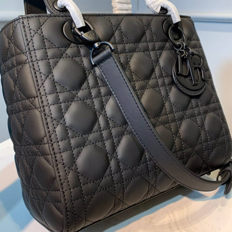 Medium Lady Dior Bag in Black