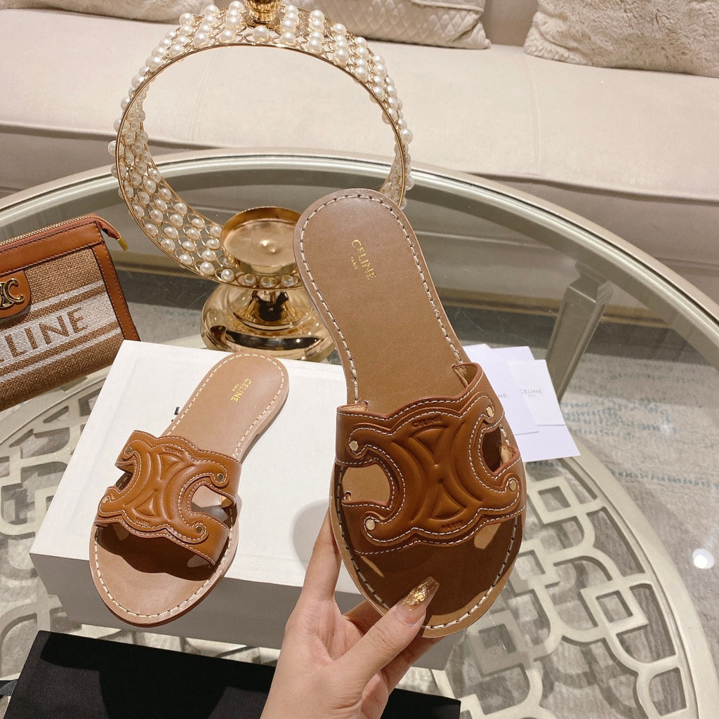 Papuci Celine maro