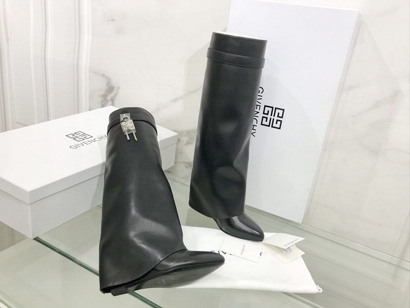 Ghete Givenchy Shark Lock negre