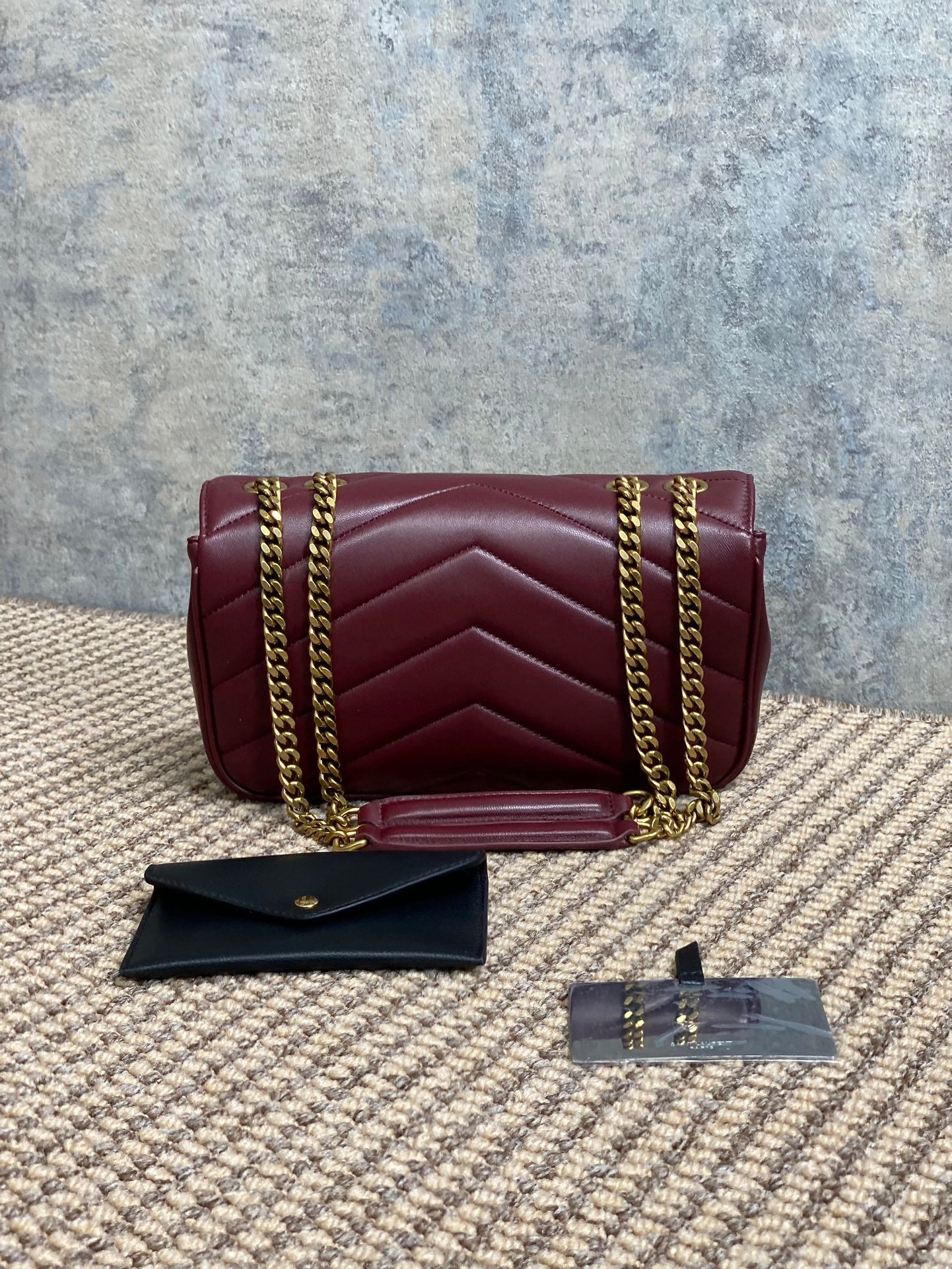 YSL Lou Lou burgundy