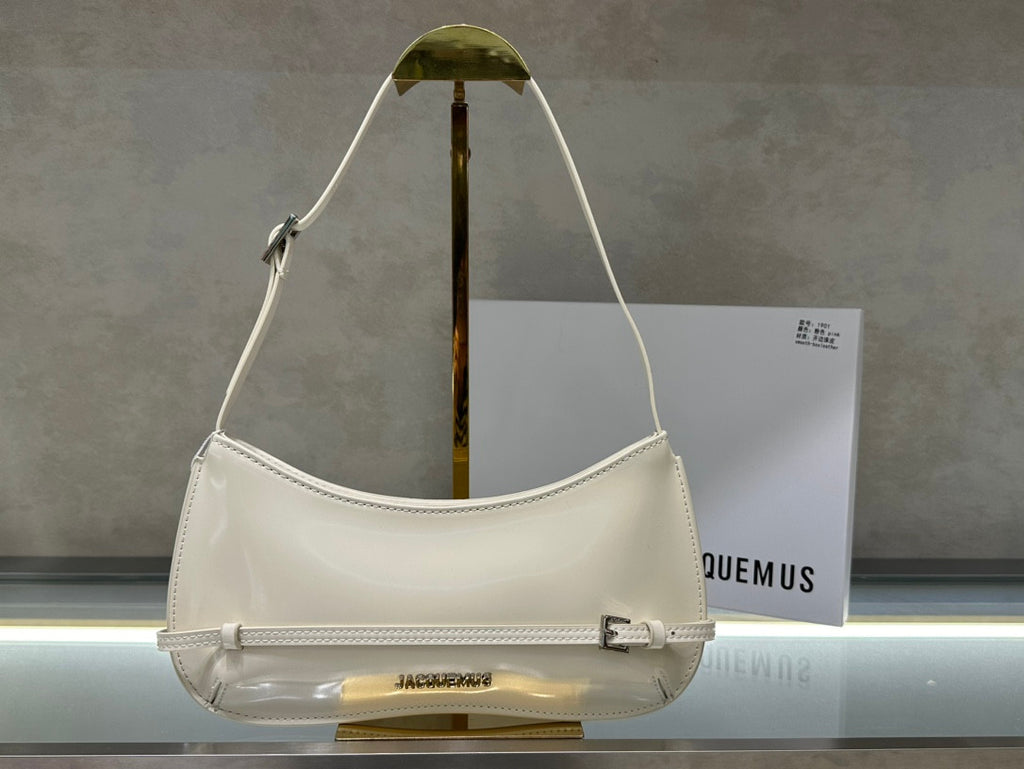 Geantă Jacquemus Le Chiqito albă