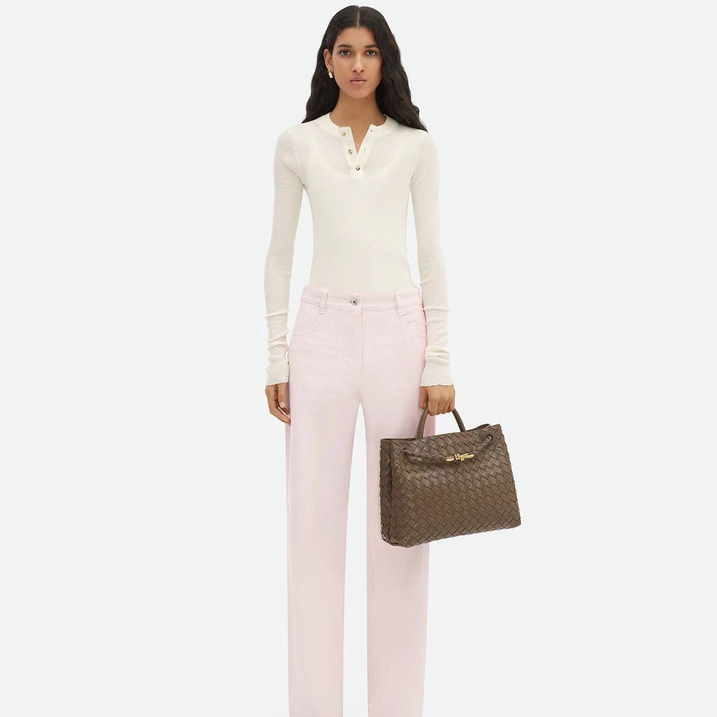 Botegga Veneta Leather  Bag  In Brown