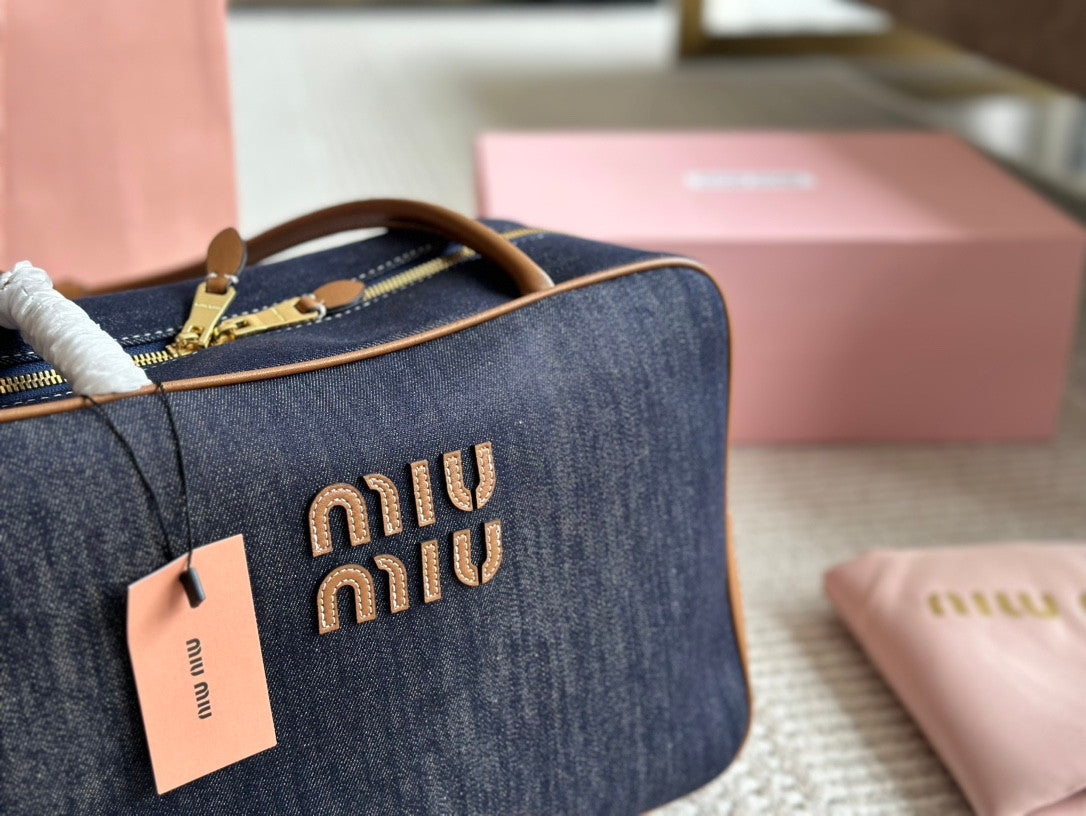 Miu Miu Beau Bag In Denim
