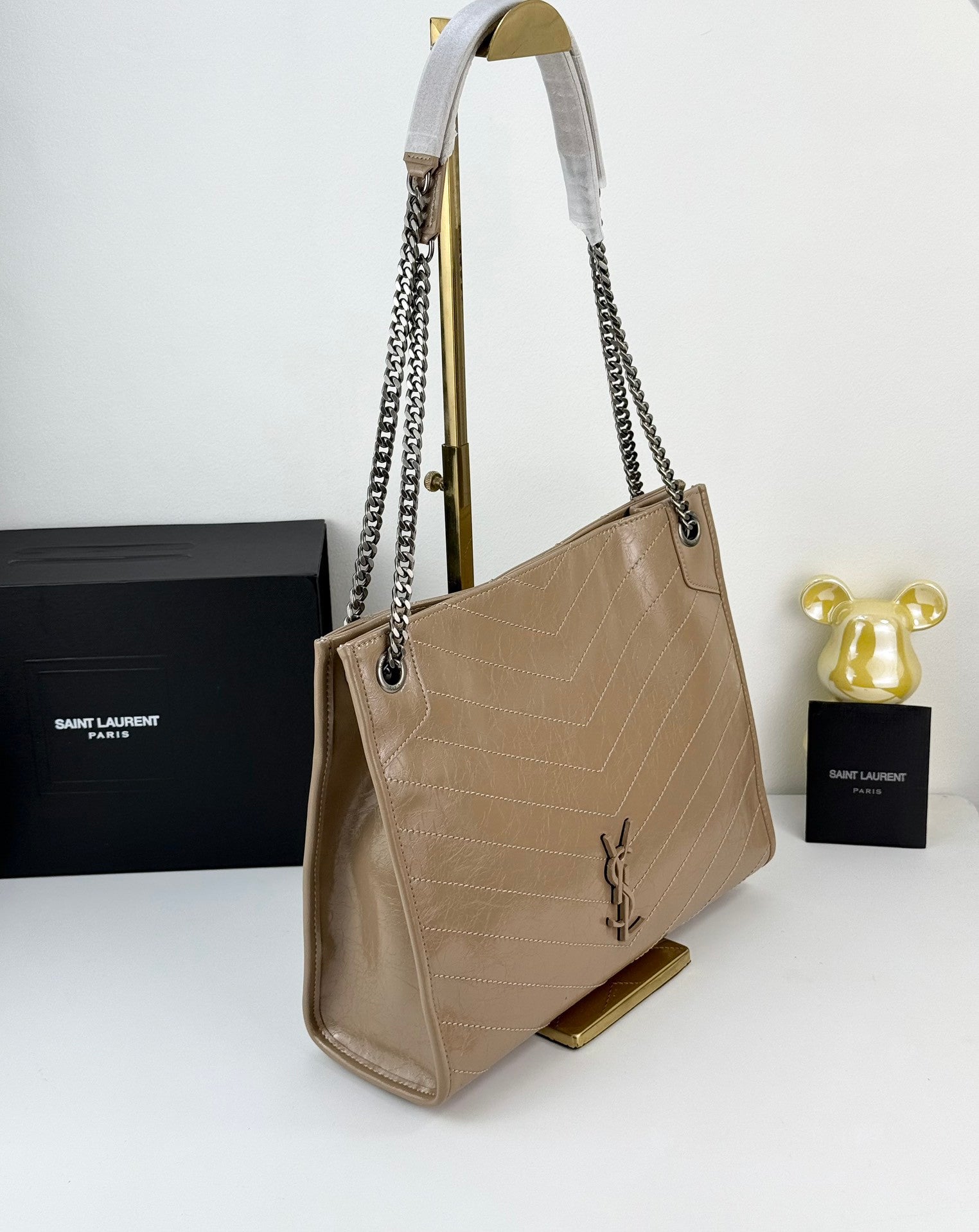 YSL Niki bag cream