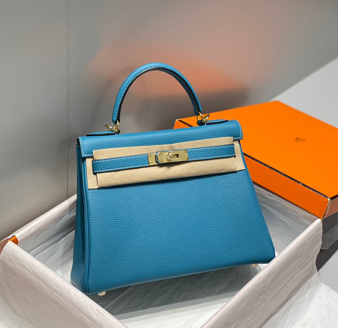 Hermes Kelly Denim Blue