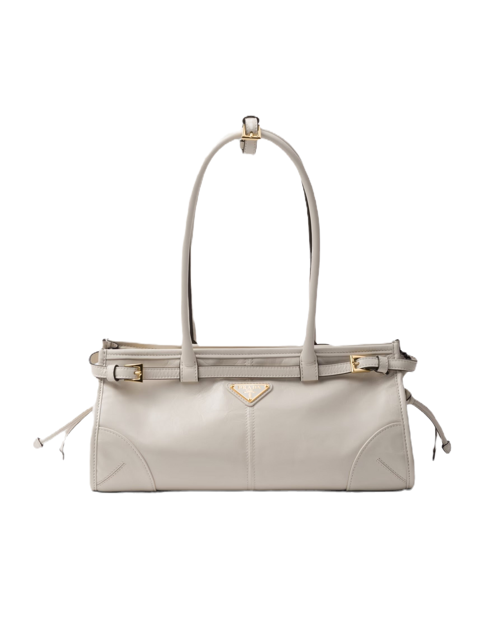 Prada Leather Handbag In White