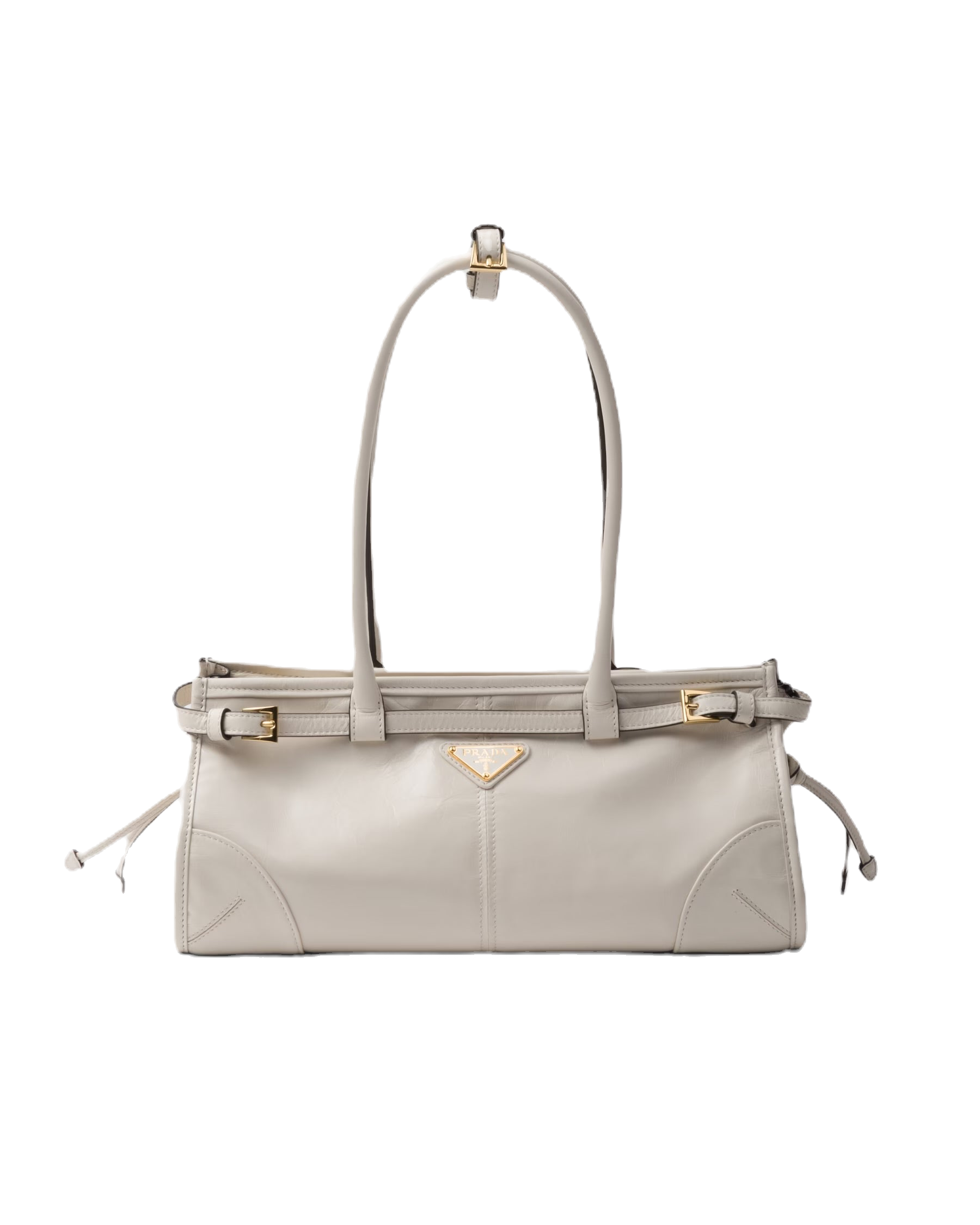 Prada Leather Handbag In White
