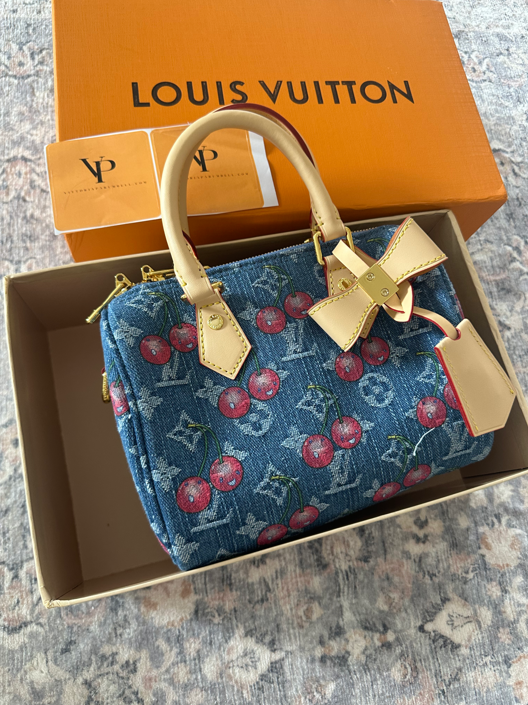 Louis Vuitton bag cherry