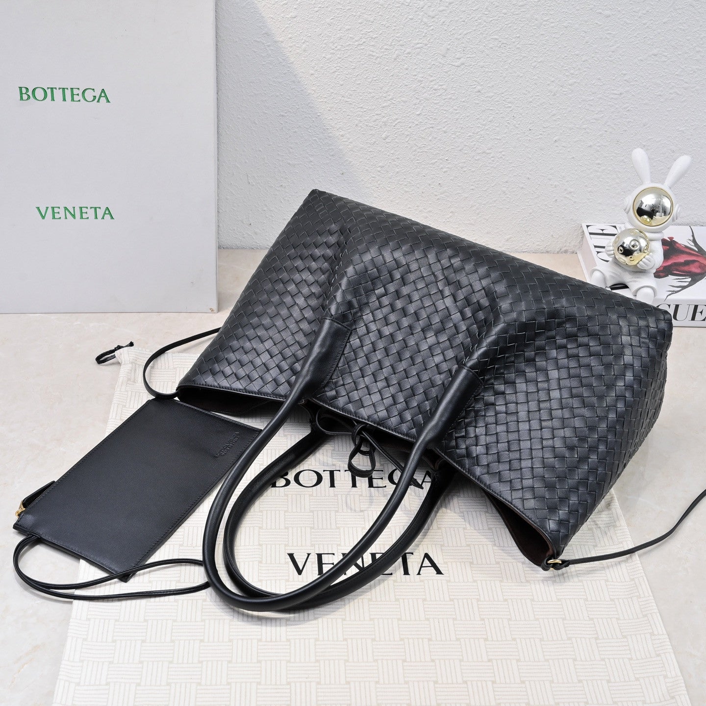 Bottega Veneta tote bag black